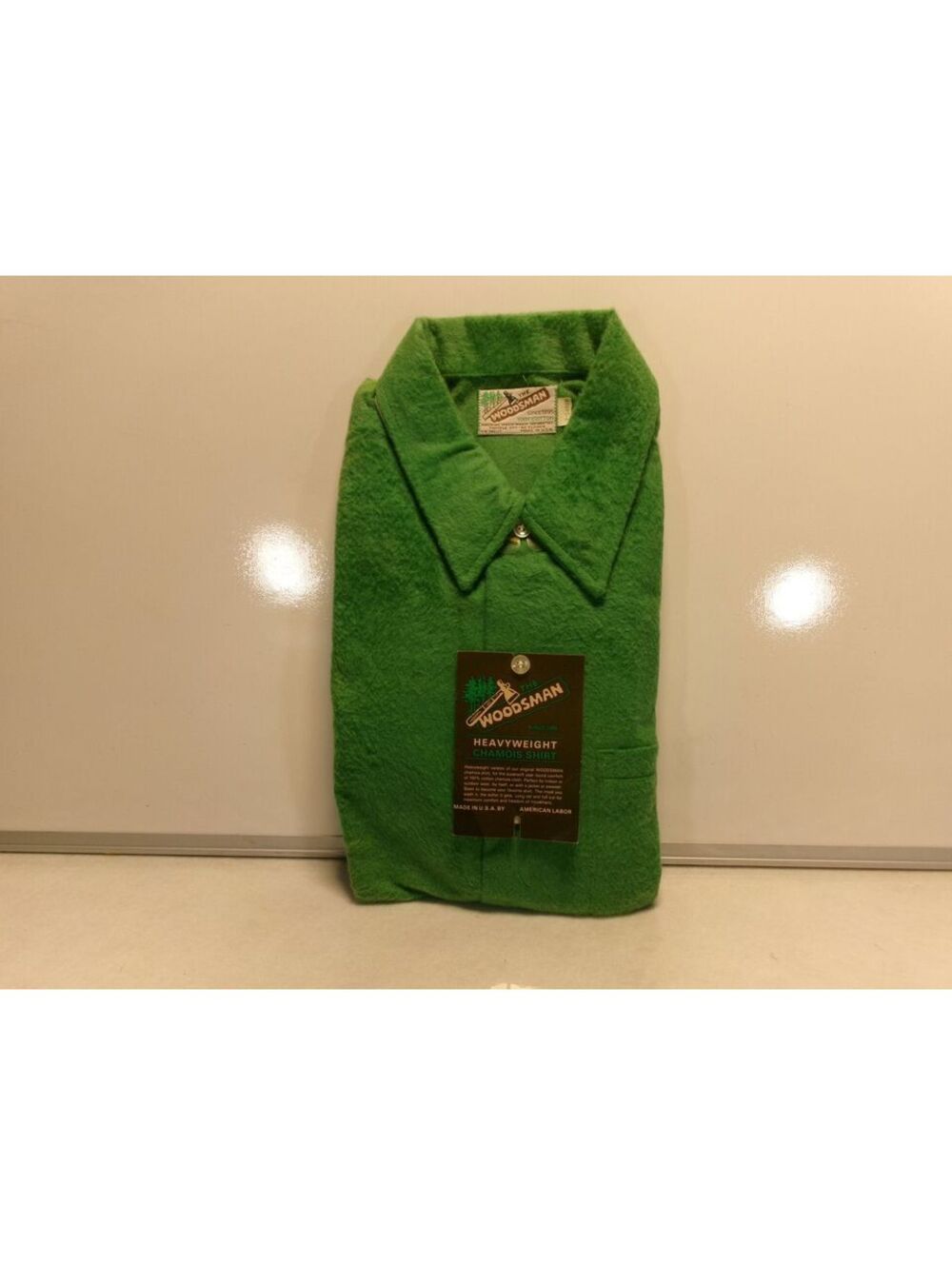 Woodsman Green Flannel Shirt X-Large Made in USA